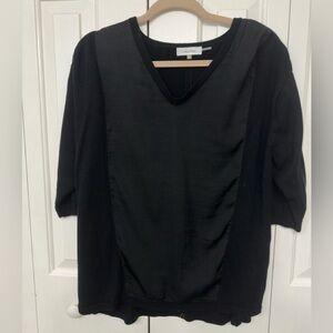 Calvin Klein Women's Elegant Black 3/4 Sleeve Woolen Top in size OX OR XL